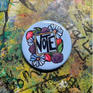 BADGE ROND 5 CM VOTER