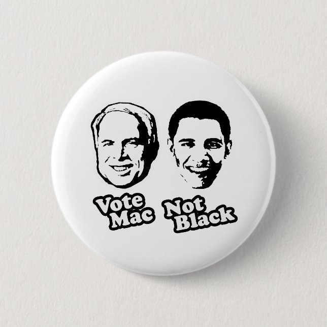BADGE ROND 5 CM VOTER MAC NON NOIR (Devant)