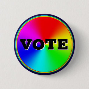 Badge Rond 5 Cm VOTER (modifier les mots)