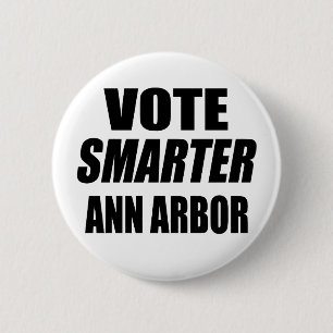 BADGE ROND 5 CM VOTER SMARTER ANN ARBOR
