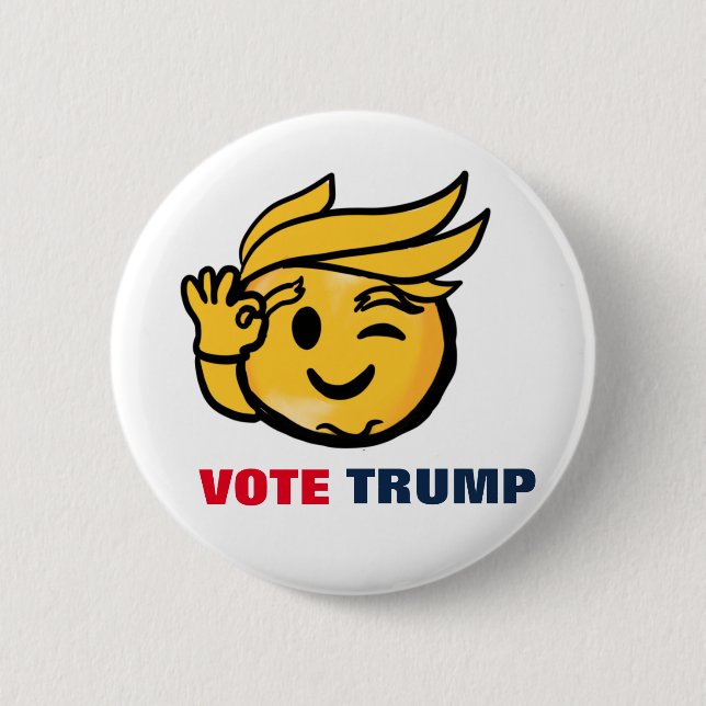 BADGE ROND 5 CM VOTER TRUMP (Devant)