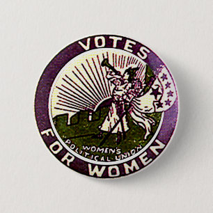 Badge Rond 5 Cm Votes pour des femmes - bouton
