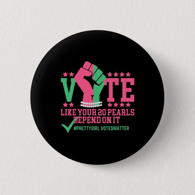 Badge Rond 5 Cm Votez Comme Vos 20 Chaussures Dépendent De Son Pré (Devant)