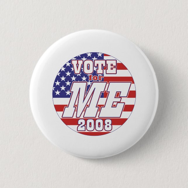 Badge Rond 5 Cm Votez-MOI 2008 (Devant)