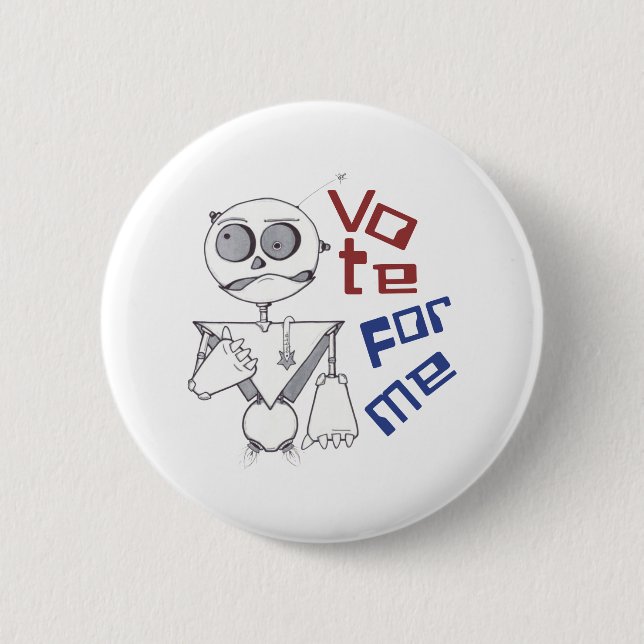 BADGE ROND 5 CM VOTEZ POUR MOI (Devant)