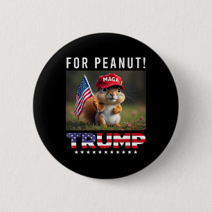 Badge Rond 5 Cm Votez Trump Pour L'Arachide L'Écureuil Trump 2024