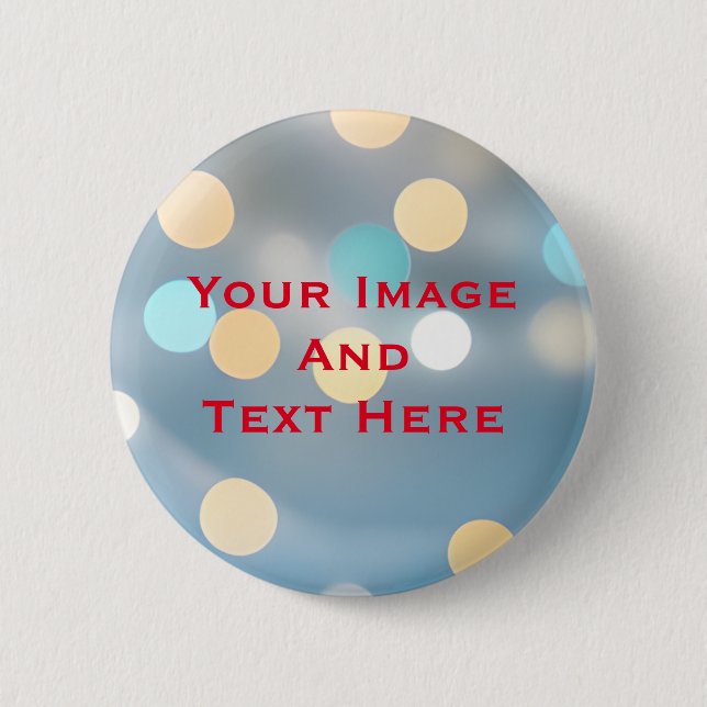 Badge Rond 5 Cm Votre bouton personnalisé avec image et texte (Devant)