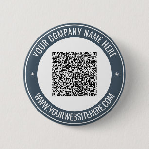 Badge Rond 5 Cm Votre bouton promotionnel de site Web avec nom d'i