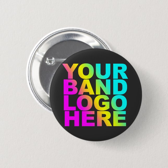 BADGE ROND 5 CM VOTRE BROCHE DE LOGO DE GROUPE (Devant & derrière)
