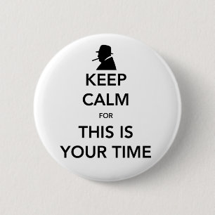 Badge Rond 5 Cm Votre de temps bouton en rond