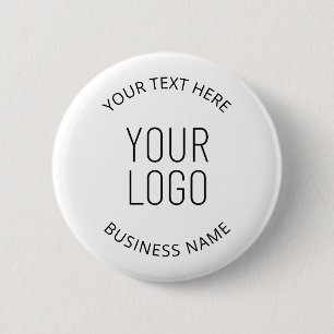 Badge Rond 5 Cm Votre logo d'entreprise et message personnalisable