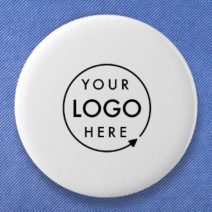 Badge Rond 5 Cm Votre logo   Entreprise Moderne Minimaliste