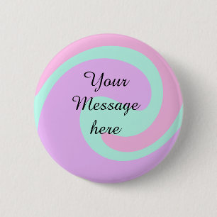 Badge Rond 5 Cm Votre message ici ajouter texte nom monogramme ros