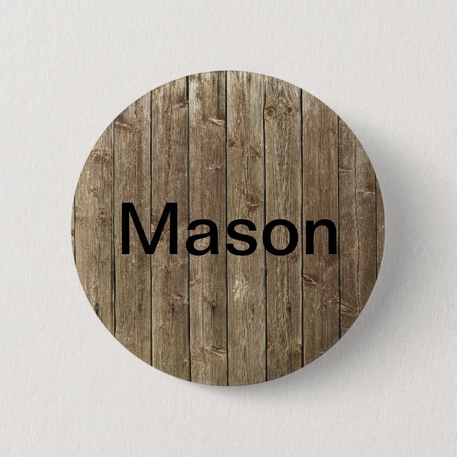 Badge Rond 5 Cm Votre nom Modèle Nom personnaliséBalise pinback (Devant)