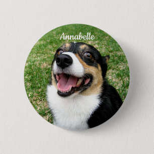 Badge Rond 5 Cm Votre photo personnalisée pour animaux de compagni