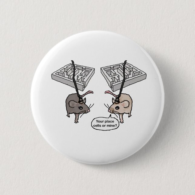 Badge Rond 5 Cm Votre place (cellules) ou la mienne ? (Devant)