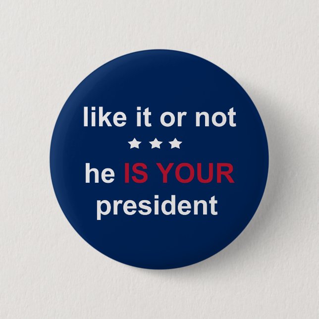 Badge Rond 5 Cm Votre président (Devant)