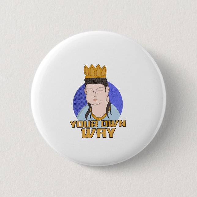 Badge Rond 5 Cm Votre propre chemin (Devant)