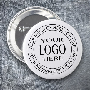 Badge Rond 5 Cm Votre propre logo et texte circulaire personnalisa
