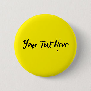 Badge Rond 5 Cm Votre texte ici personnalisé police de script mode