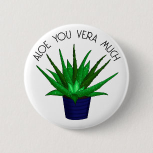 Badge Rond 5 Cm Vous aimez beaucoup Funny Plante Pun