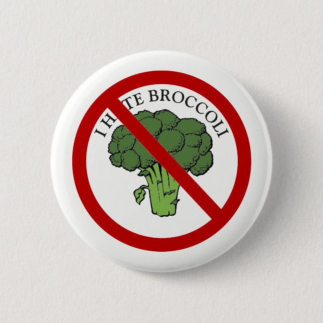 Badge Rond 5 Cm Vous aimez le brocoli ? (Devant)