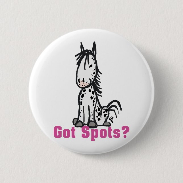 Badge Rond 5 Cm Vous avez des points ? Appaloosa (Devant)