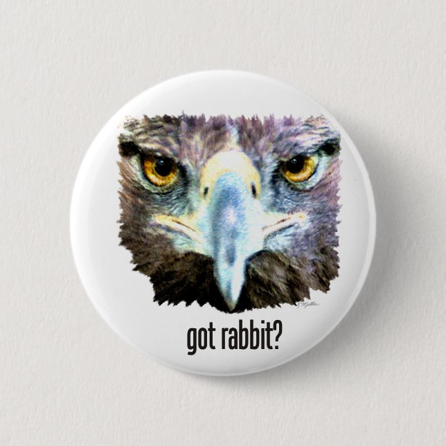 Badge Rond 5 Cm Vous avez du lapin ? (Devant)
