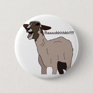 Badge Rond 5 Cm Vous chèvre pour me badiner !