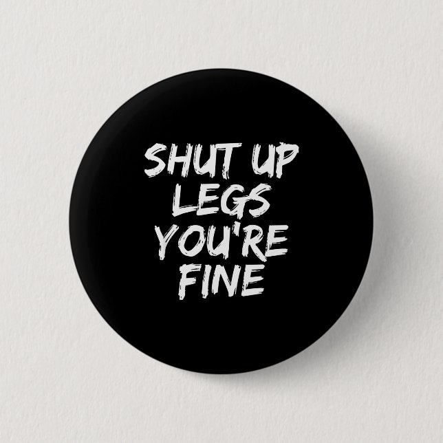 Badge Rond 5 Cm Vous êtes Fine Funny Running  (Devant)