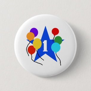 Badge Rond 5 Cm Vous êtes le ęr anniversaire d'étoile