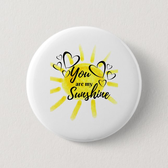 Badge Rond 5 Cm Vous êtes mon coeur Sunshine Sun (Devant)