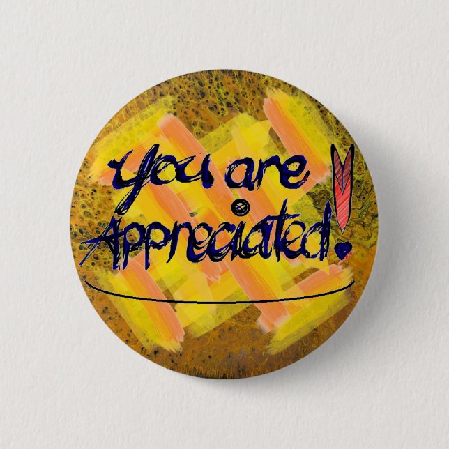Badge Rond 5 Cm Vous Êtes Reconnaissants ! (Devant)