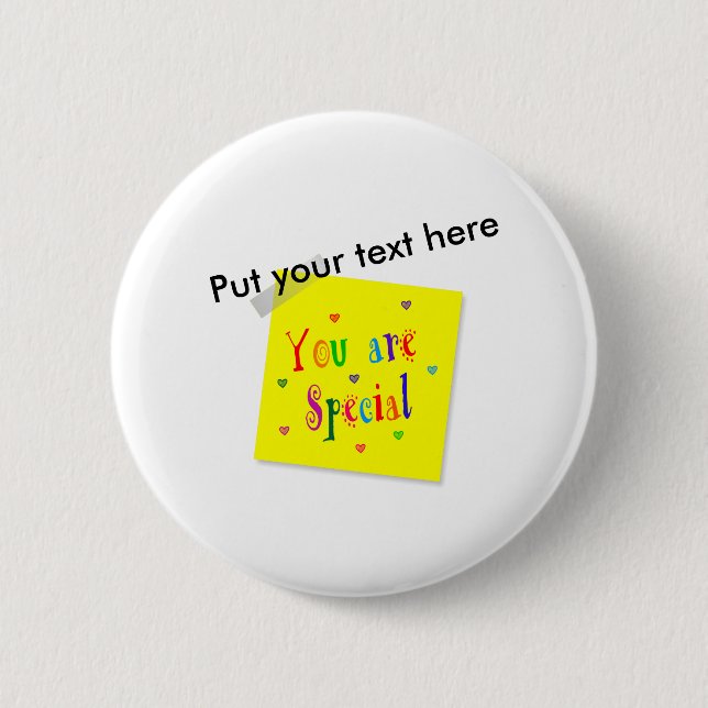 Badge Rond 5 Cm Vous êtes spéciaux (Devant)