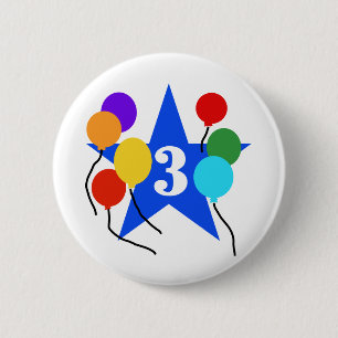 Badge Rond 5 Cm Vous êtes The Star 3rd Birthday Tshirts and Gifts
