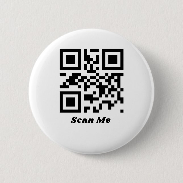 Badge Rond 5 Cm Vous êtes un code qr migre (Devant)