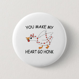 Badge Rond 5 Cm Vous faites battre mon cœur Honk Saint-Valentin Ca