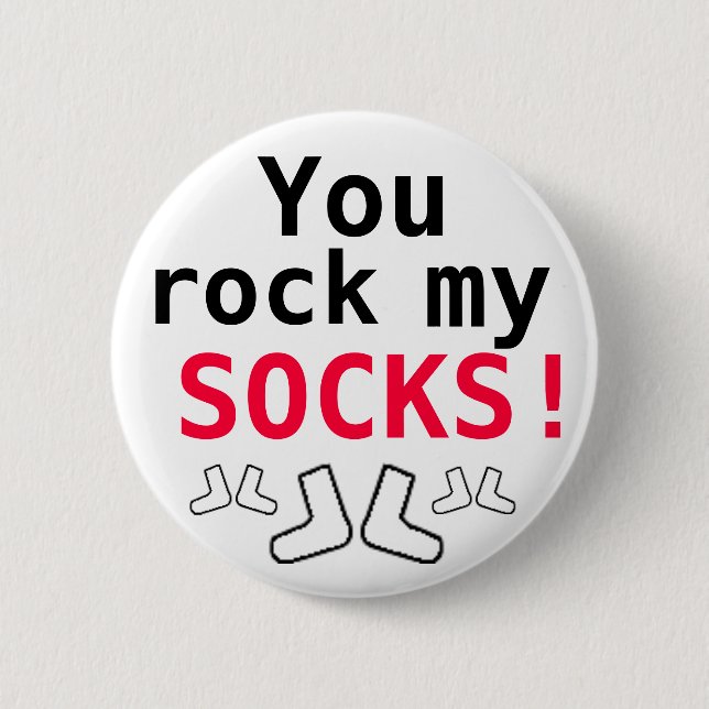 Badge Rond 5 Cm Vous me basculez des chaussettes (Devant)