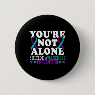 Badge Rond 5 Cm Vous n'êtes pas la seule prévention du suicide de