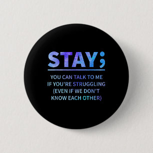 Badge Rond 5 Cm Vous Pouvez Me Parler Si Vous Restez En Difficulté