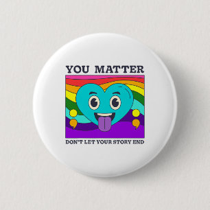 Badge Rond 5 Cm Vous Problème Prévention Suicide Sensibilisation R