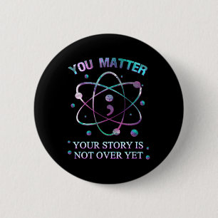 Badge Rond 5 Cm Vous Problème Prévention Suicide Votre histoire n'