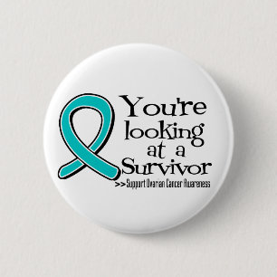 Badge Rond 5 Cm Vous regardez un survivant de Cancer ovarien