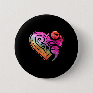 Badge Rond 5 Cm Vous Semicolon Sensibilisation à la santé mentale