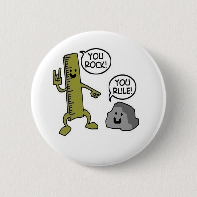 Badge Rond 5 Cm vous vous basculez règle (Devant)