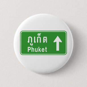 Badge Rond 5 Cm Voyage à Phuket ⚠ véhicule routier thaïlandais ⚠
