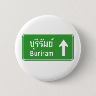 Badge Rond 5 Cm Voyage de Buriram ⚠ Thaïlande ⚠