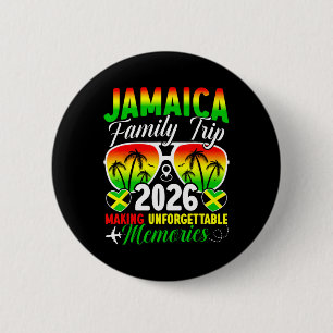 Badge Rond 5 Cm Voyage de famille en Jamaïque 2026 Créer des souve