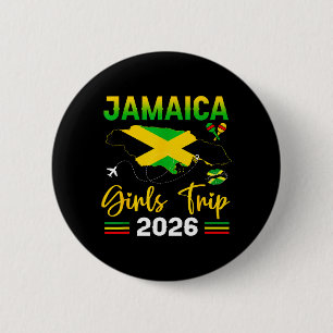 Badge Rond 5 Cm Voyage de filles en Jamaïque 2026 Vacances d'été F