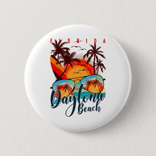 Badge Rond 5 Cm Voyage de vacances d'été à Daytona Beach Floride -